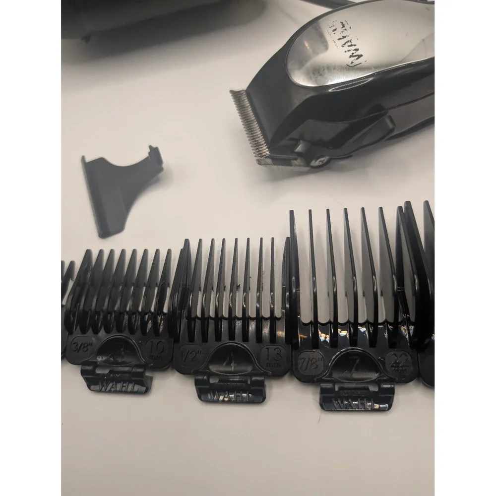 Wahl Hair Clipper Men Black MC2 Corded Precision Blade Kit With Case 11pc